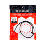 SynCable câble de raccordement moulé RJ45 Cat6 550MHz FT-4 – 10Gbit/s – 1 pied – noir