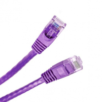 SynCable RJ45 CAT6 550MHz FT-4 Molded Patch Cable 10Gb/s – 1ft – Violet