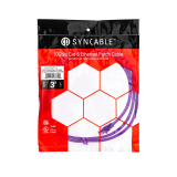 SynCable RJ45 CAT6 550MHz FT-4 Molded Patch Cable 10Gb/s - 3ft - VL