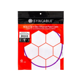 SynCable câble de raccordement super mince moulé RJ45 Cat-6 10Gbit/s – 1 pied – violet