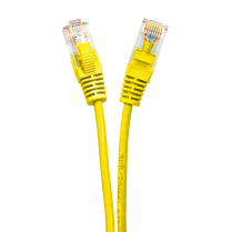 SynCable RJ 45 CAT-6 10Gb/s Molded Super Slim Patch Cable – 2ft – Yellow