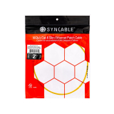 SynCable câble de raccordement super mince moulé RJ45 Cat-6 10Gbit/s – 2 pieds – jaune