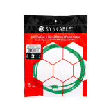 SynCable câble de raccordement super mince moulé RJ45 Cat-6 10Gbit/s – 3 pieds – vert