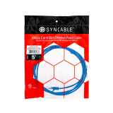 SynCable câble de raccordement super mince moulé RJ45 Cat-6 10Gbit/s – 5 pieds – bleu