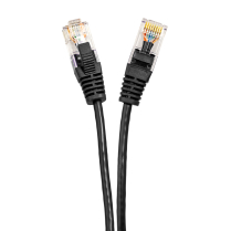 SynCable câble de raccordement super mince moulé RJ45 Cat-6a 10gb/s – 0.9 pieds – noir