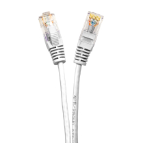 SynCable câble de raccordement super mince moulé RJ45 Cat-6a 10gb/s – 0.9 pieds – blanc