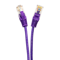 SynCable RJ45 CAT-6A 10Gbs FT-4 Molded Super Slim Patch Cable – 3ft – Violet