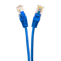 SynCable câble de raccordement super mince moulé RJ45 Cat-6a 10gb/s – 7 pieds – bleu