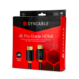 SynCable câble HDMI professionnel verrouillable haute vitesse 4K 60Hz 18 Gbit/s 3D avec Ethernet C(UL) UL FT4 UHD HDR – 10m