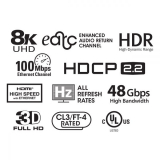 SynCable Ultra High Speed HDMI V2.1 8K at 60Hz 48 Gb/s UHD HDR – 0.5M