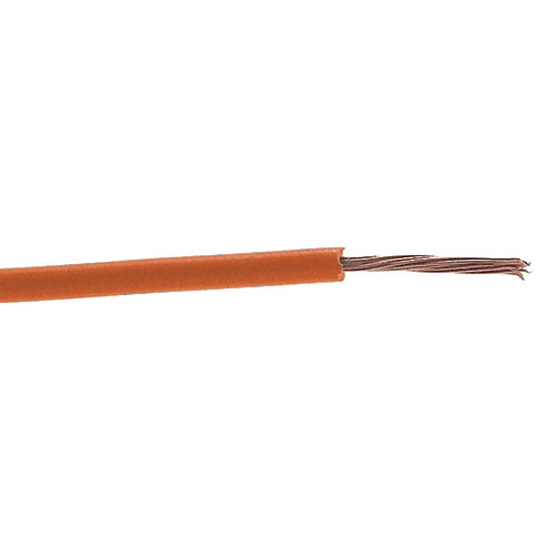 Single Core Stranded Cable 1.5 mm² 16 AWG PVC 450/750 V Orange 100 / M1T