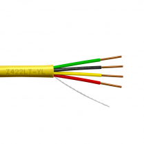 Provo câble SOL BC type Z 22-4c à basse température CSA FT4 UL RoHS – avec gaine jaune