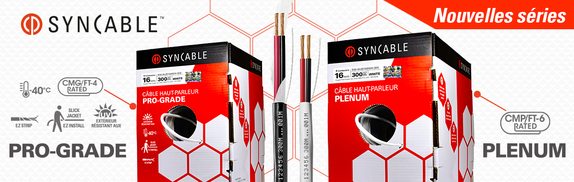 SynCable Pro-Grade & Plenum Speaker Cable