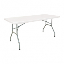 ON599 Folding Table, Rectangular, 72" L x 30" W,white