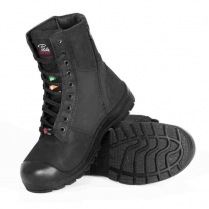 PF368 8" Steel Toe Work Boots for Women with Zipper