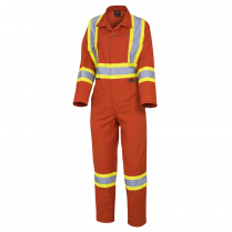 WOMENS PIONEER SAFETY POLY/COTTON COVERALL