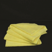 MICROFIBER TOWEL - YELLOW - 16"X16" - 4 PACK