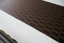 Cable Bed Scarves - Coffee Brown w/ Bronze (Overstock)