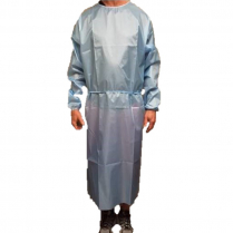 Non-woven Disposable IsolationGown Cuff&Ties,BLUE,L/XL (100)