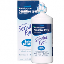 Saline Solution Bausch & Lomb Sensitive Eyes 12 Oz