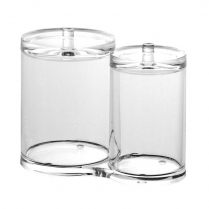 Caddy Apothecary Acrylic Double W/Lids
