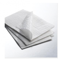 Paper Towel Spa Essential White  3Ply W/Poly Back 13.5" X 18