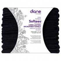 Softees Black Microfiber Towels 29"x16" 10CT