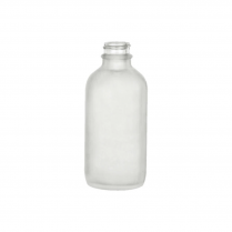Bottle Frosted 4 Oz Bottle With White Cap