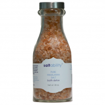 Saltability Himalayan Salt Detox Bath,20 Oz.Fine Milk Jar