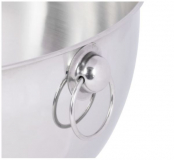 14Qt. Stainless Steel Bowl With Decorative Handle Rings