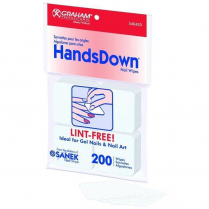 Handsdown Nail Wipes 2X2  200ct