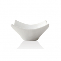 FOH White Porcelain Collection Square Origami 7 Oz
