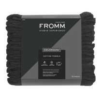 Fromm ColorSafe Towel Black 12PK