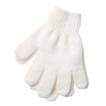 Gloves Exfoliating White Pair