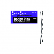 Bobby Pins Soft 'N Style 2" Black 1/2 Lb. Box