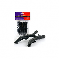 HairWare Black Comfort Alligator Grip Clip 4/pk