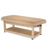 LEC Napa Flat Top Treatment Table With Shelf Base