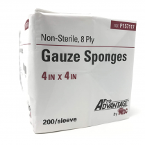 Gauze Sponge 4X4 8Ply Non-Sterile 200 Per Pack