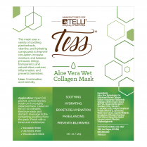 Tess Mask Aloe Vera Wet Collagen Mask