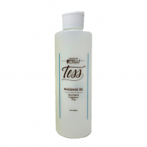 Tess Massage 8 Oz Bottle Natural Cylinder and Lid