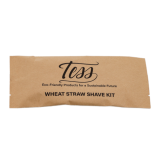 Tess Wheat Straw Shave Kit Triple Blade Razor w/Shave Cream