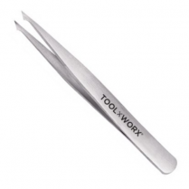 Toolworx Precision Combo Pointed/Slanted Stainless Tweezers