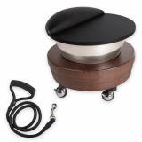 LEC Pedicure Bowl W/ Roll-Up, Footrest, Lid & Leash