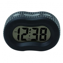 Digital Black Rubber Alarm Clock