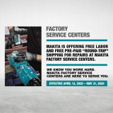 MAKITA 5" ANGLE GRINDER (LOCK-ON BUTTON)