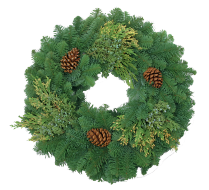24" Olympic Wreath - 6 per case