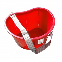 Harvest Bucket, Red w/strap