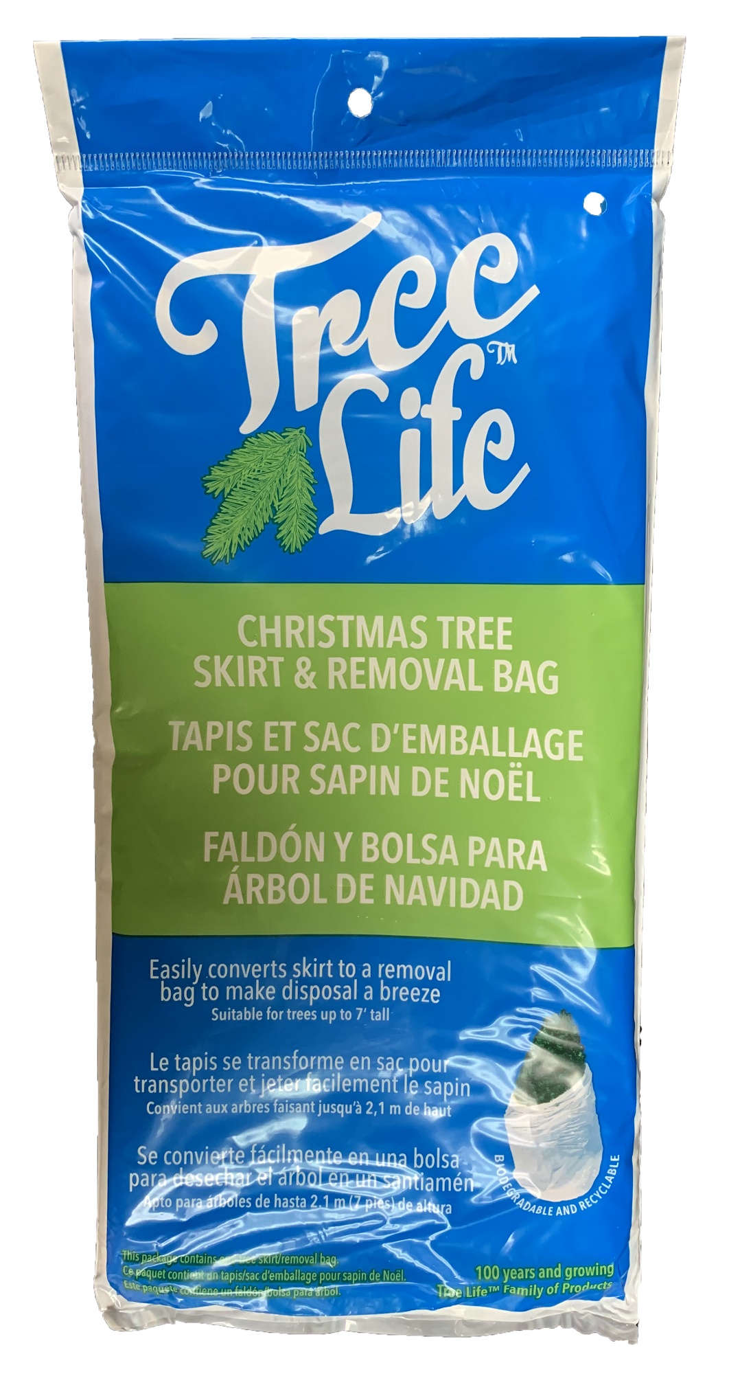 Simple Living Innovations Disposable Christmas Tree Trash Bag, Green