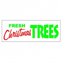 Banner - 3' x 8' Fresh Christmas Trees