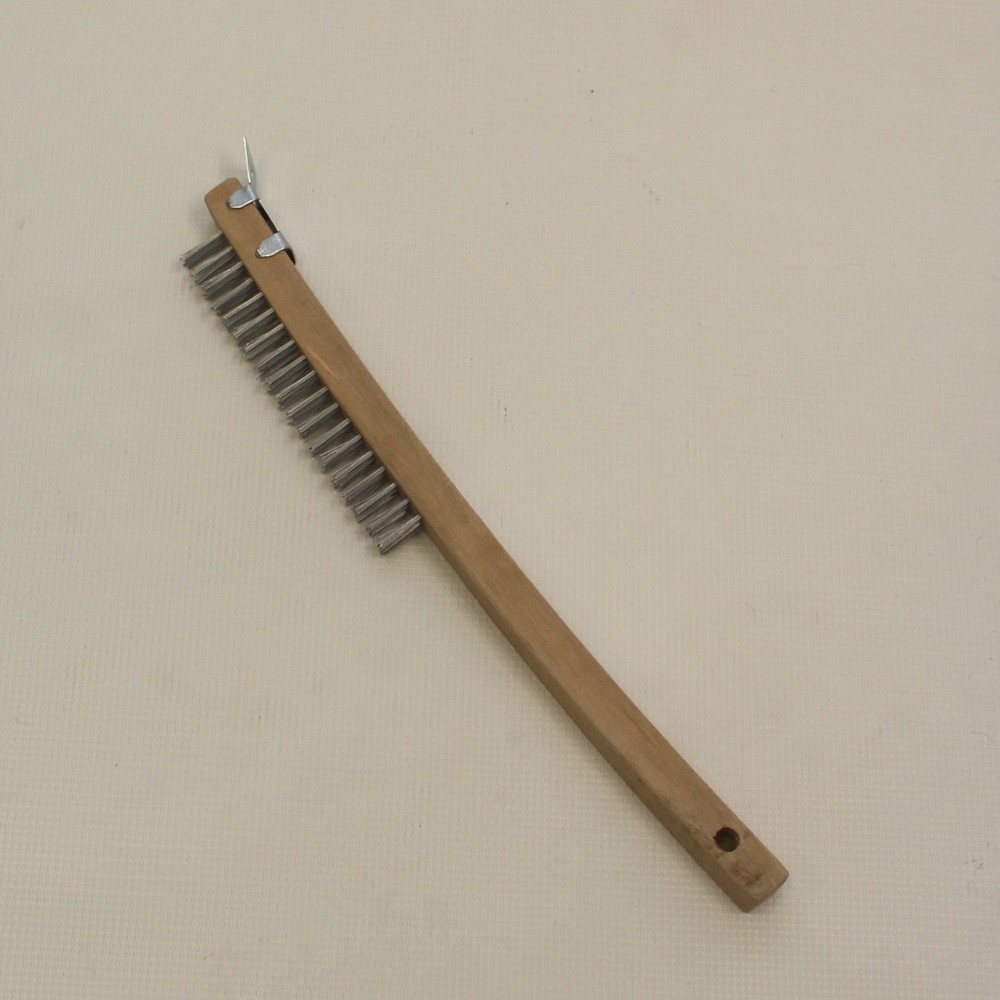 OTC WIRE SHOE BRUSH LONG HANDLE W SCRAPER Organic Tool